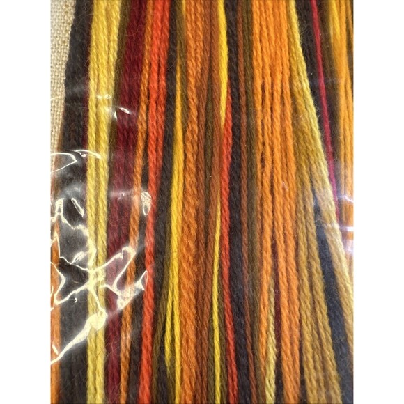 Sunset Stitchery kit autumn leaves Betty Miles 16 x 20 #2241 100% Pure Wool 70s - Picture 14 of 15